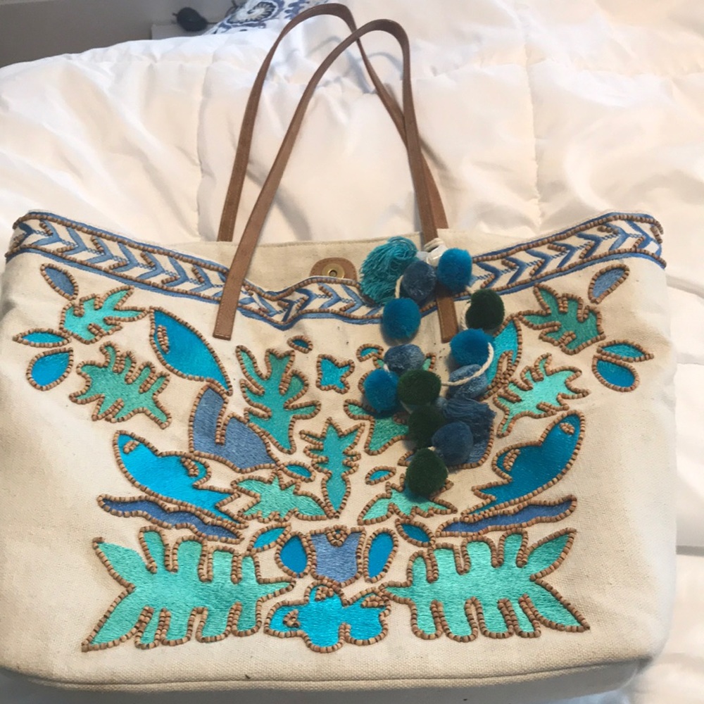 Beach bag  large bright colours